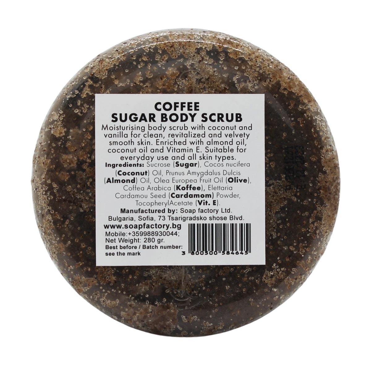 Soapfactory Sukker Scrub - anti cellulite med kaffe og kardemomme