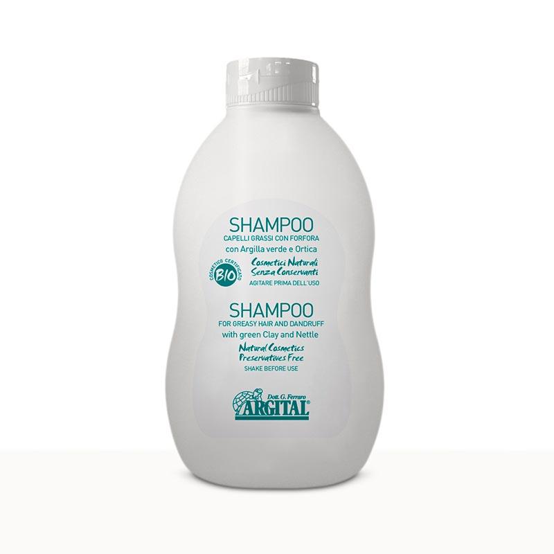 Argital Shampoo til fedtet hår og skæl - Med Brændenælde-blad ekstrakt